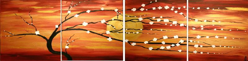 Dafen Oil Painting on canvas flower -set201